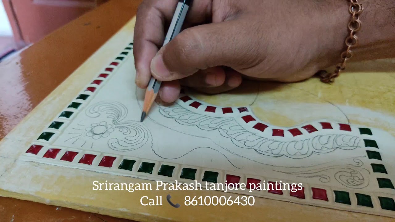THANJAVUR (TANJORE) PAINTING SERIES 007 HOW TO DRAW / SKETCH