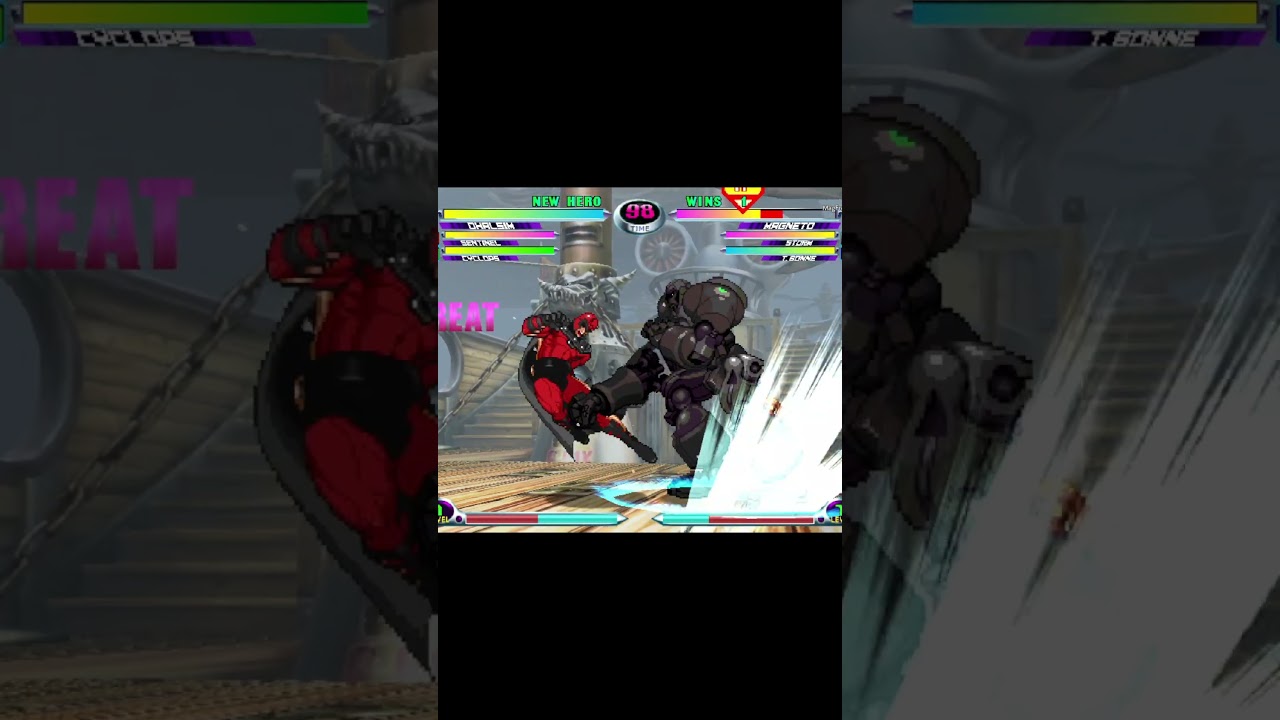 MvC2: Beats - Dhalsim + RP Crossup to Yoga Strike 100% Sequence (Match Start) .:2.20.25:.