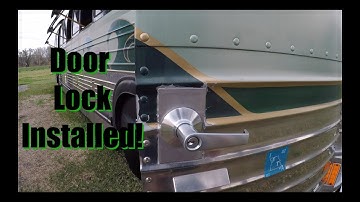 Bus Door Lock installation, Prevost Bus