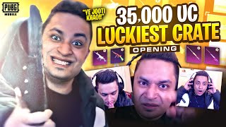$35,000 UC LUCKIEST CRATE OPENING EVER (INSANE REACTION) 😍 - PUBG MOBILE - MRJAYPLAYS