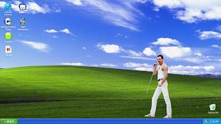 Freddie Mercury Visits Windows Xp