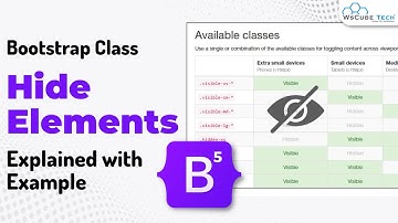 What are Hiding Elements in Bootstrap 5 | Bootstrap 5 Tutorials for Beginners