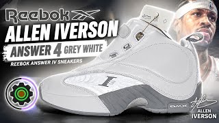Reebok Allen Iverson Sneakers 🤍 Answer 4 Grey White 🩶 Reebok Answer IV Sneakers