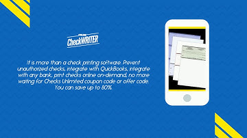 Checks Unlimited - Switching to Blank Check Printing Software - Save 80%