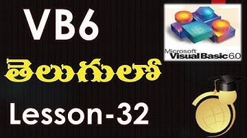 sequential files in vb6 part 1 - Telugu-Lesson-32