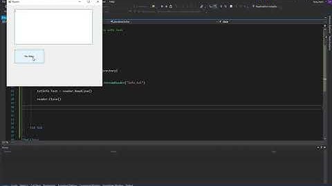 VB114-2  - VB.NET File Input Output - Part 2 - Stream Reader