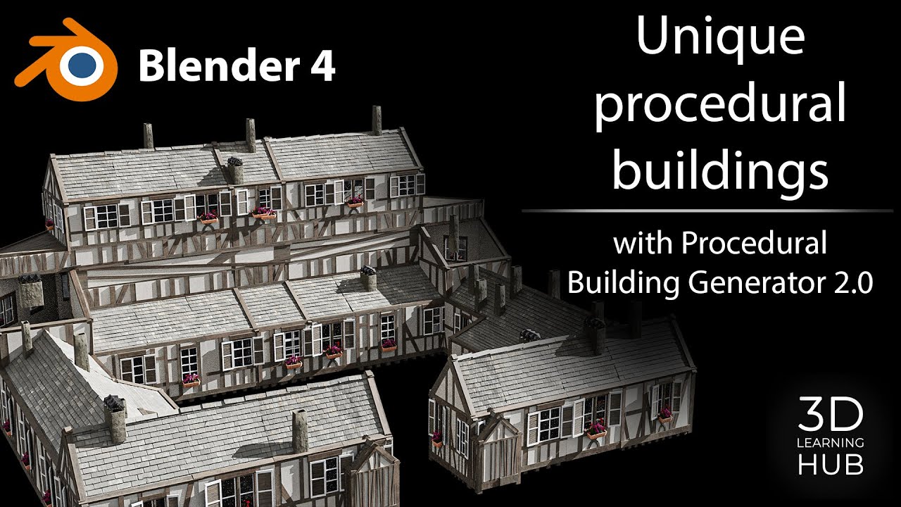 Setting up a custom style with Procedural Building Generator 2 (Blender ...