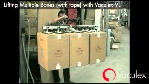 Lifting Multiple Boxes (with tape) with Vaculex VL