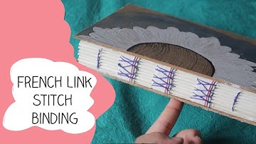 French Link Stitch | Bookbinding Tutorial | Markedcrafters