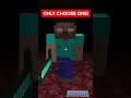 Minecraft ONLY ONE Herobrine Can Be SAVED