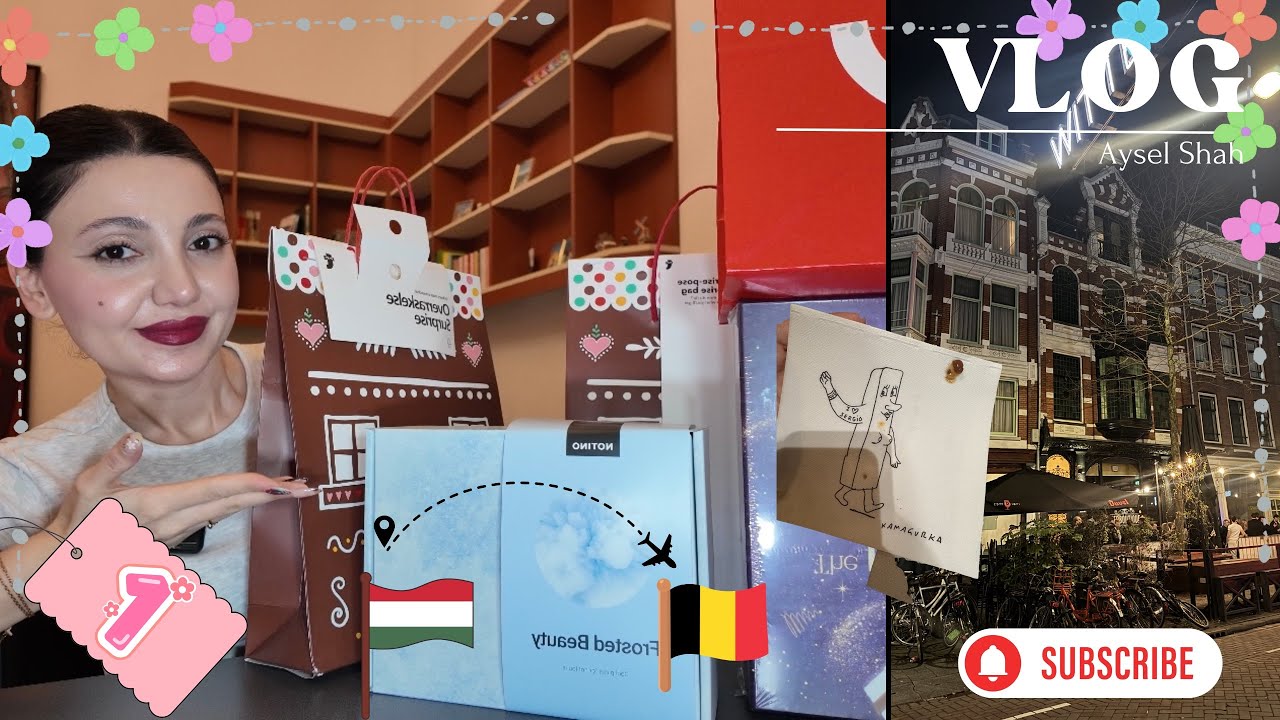 KAPSUL OTELDƏ QALMAQ😝 BELÇİKADA RESTORANLAR🇧🇪 SÜRPRİZ QUTULAR NƏ ÇIXDI📦💝MARTVLOG 1💫AYSELSHAH