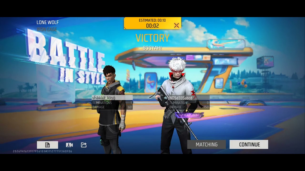 2vs2 lone wolf#freefire