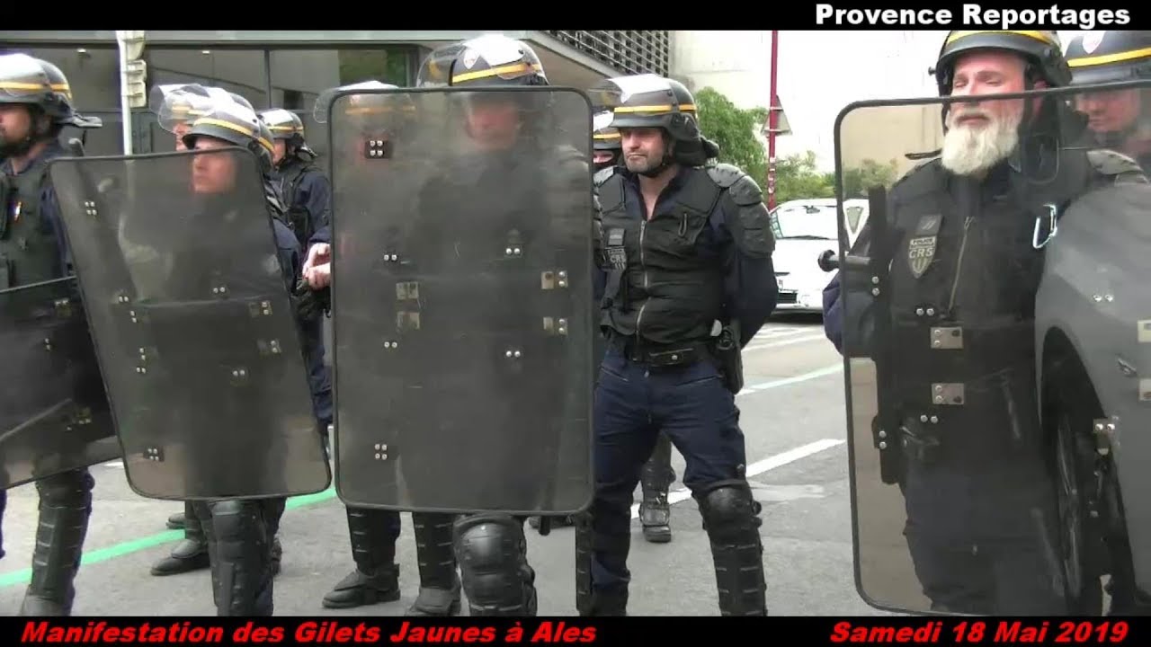 Manifestation Des Gilets Jaunes à Alès Le Samedi 18 Mai 2019