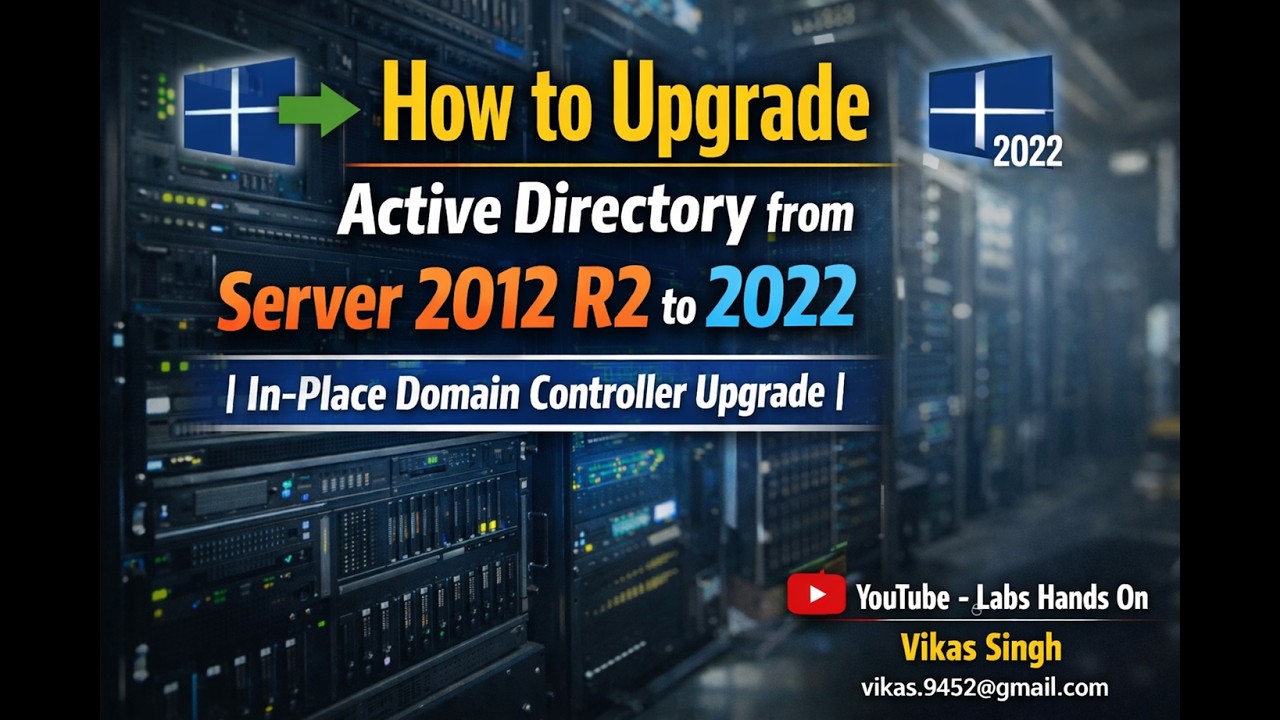 How to Upgrade Active Directory from Server 2012 R2 to 2022 | In-Place ...