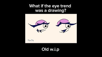 What if the eye trend was a drawing!? #eye #viral #art #animation #flipaclip #digitalart #oc #wip