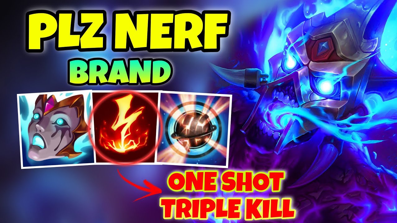 BRAND WILD RIFT BUILD LEGENDARY SECRET COMBO ONE SHOT TRICKS ‼
