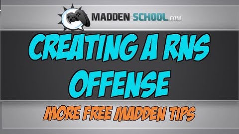 Madden 15: Creating a RnS Offense