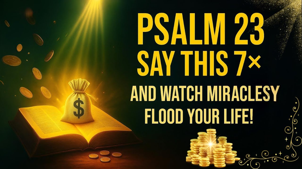 🔥 Psalm 23 – 7x Prayer to Open Financial Flow, Break Poverty Chains & Release Continuous Miracles!