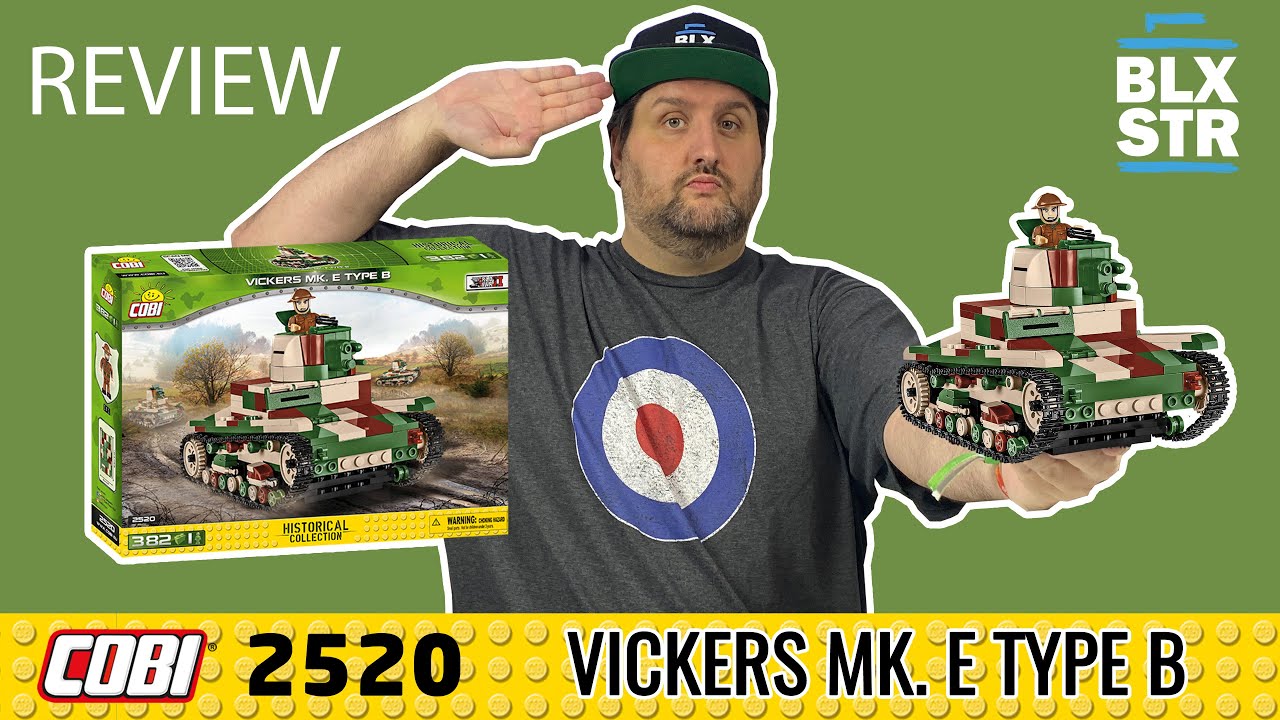 Exportschlager COBI 2520 VICKERS 6 TON  VICKERS MK E TYPE B  UNBOXING SPEED BUILD  REVIEW