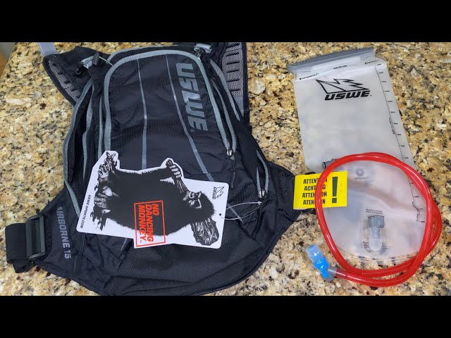 USWE Airborne 15 with 3L Bladder Hydration Pack Unboxing - YouTube