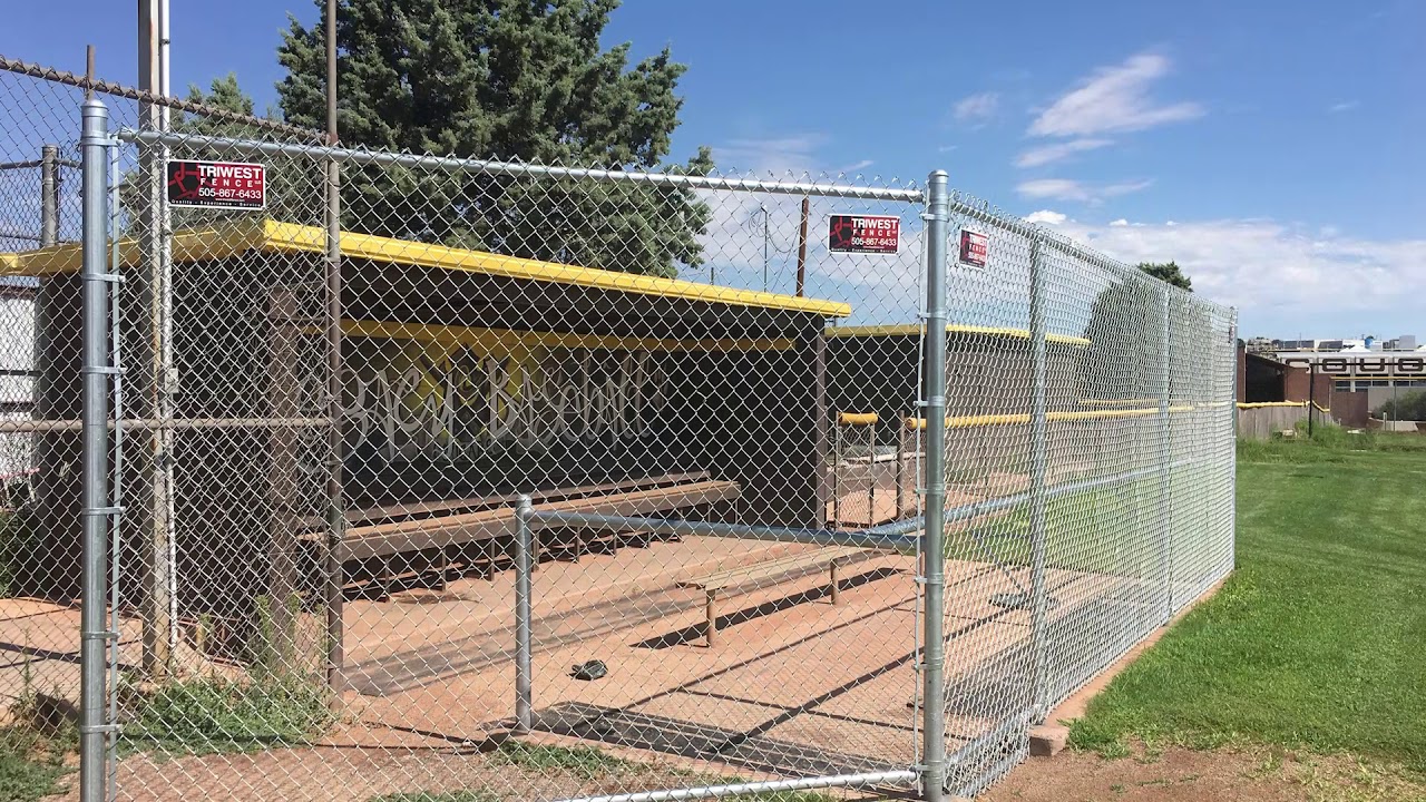 Dugout fencing at APS baseball fields YouTube