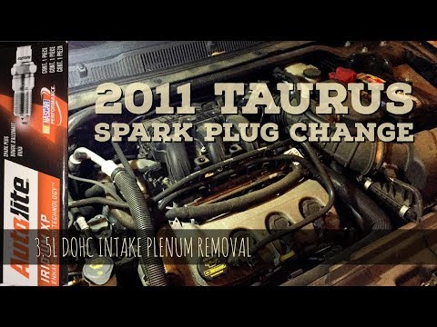 2011 Taurus 3.5L DOHC Spark Plug Change – Intake Plenum Upper Manifold Removal (easy)