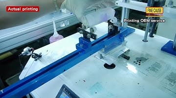 Screen printing OEM service - cosmetic glass bottle printing【screen printer/pad printer】-finecause