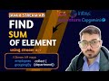 Find Sum of Elements in a List using Java Stream API | Java 8 Stream Interview Question