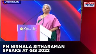 FM Nirmala Sitharaman Speaks At Karnataka Global Investors Summit | English News | Latest Update