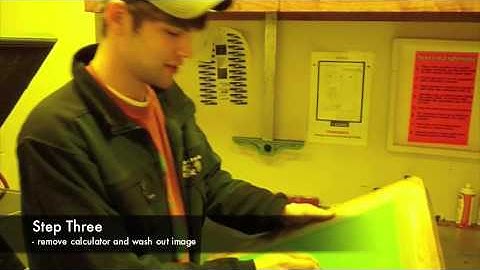 Exposure Test for Screen Printing