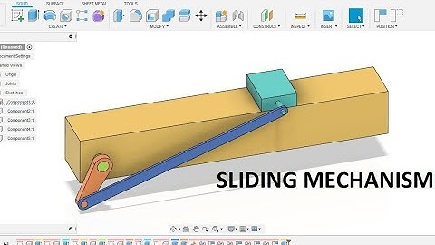 Slider Crank Mechanism - Fusion 360 assembly tutorial for beginners