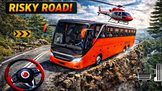 Hill Bus Driving Game 3D: Bus simulator offroad & Mountain passengers pick up - android gameplay screenshot 5