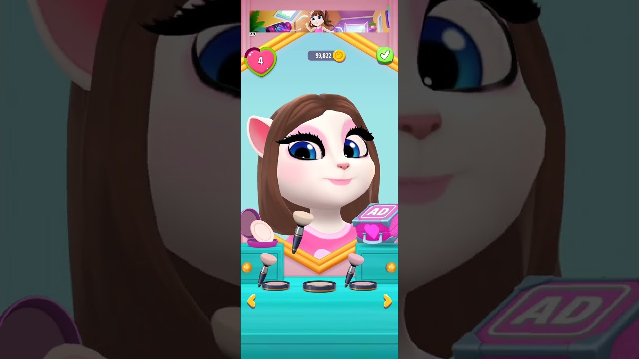 🤩Makeup 💋 💄  catAngel 🫣# talking Tom cat 🐈 