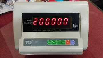 Master scale T20 indicate calibration 50gx500=100gx5000kg