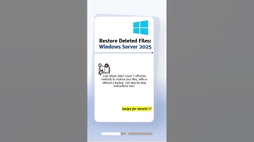 Recover Deleted Files in Windows Server 2025 #windowsserver #filerecovery