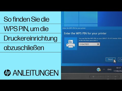 So finden Sie die WPS PIN, um die Druckereinrichtung abzuschließen | HP Drucker | @HPSupport