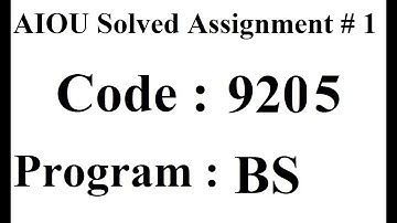 AIOU Code 9205 Solved Assignment No 1 Spring 2025 | Basics of Environmental Science