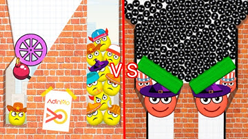 Hide Ball gameplay 🆚 Draw to Smash Logic Puzzle