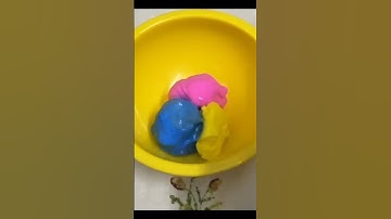 Making slime with air dry clay without glue #viral#trend