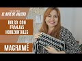 Bolso de macramé franjas horizontales |BOLSO de mano macramé