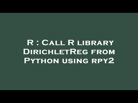R : Call R library DirichletReg from Python using rpy2