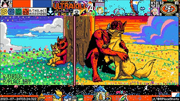 r/place Timelapse  Void and doggo growing up together r/ubius r/place_brff