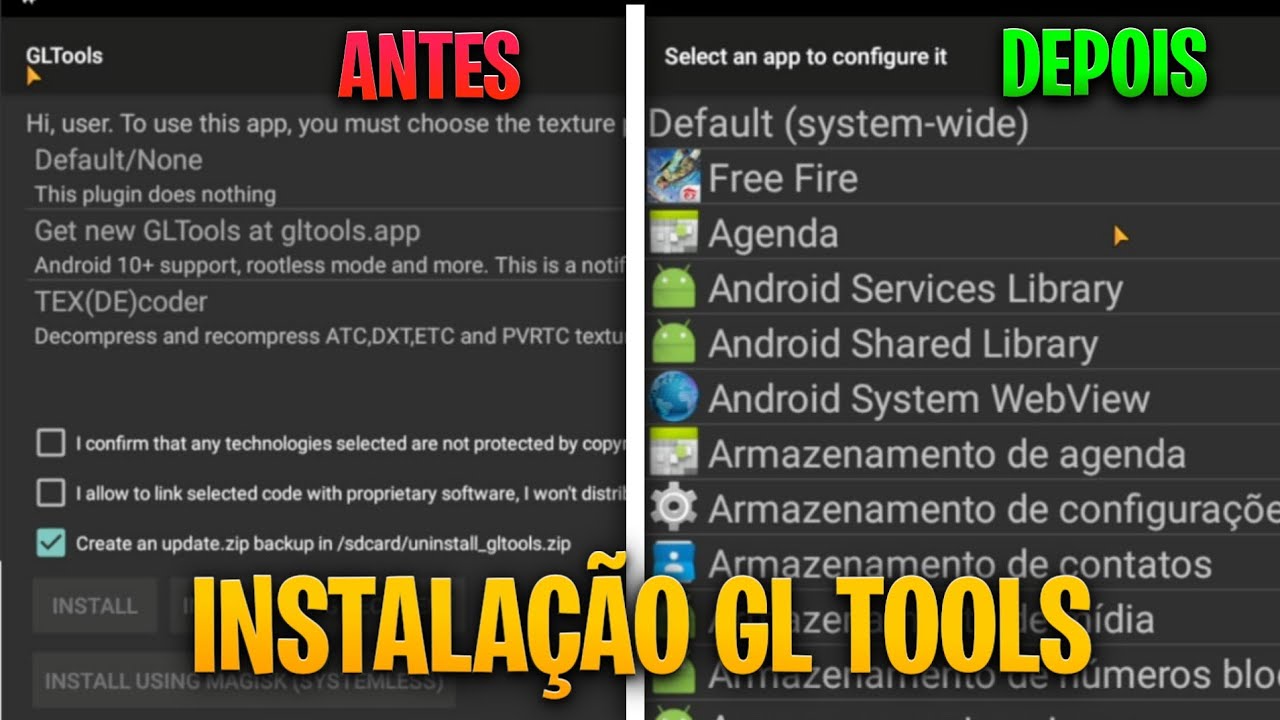 COMO INSTALAR O GL TOOLS ANDROID!! (INSTALAÇÃO FÁCIL!) YouTube