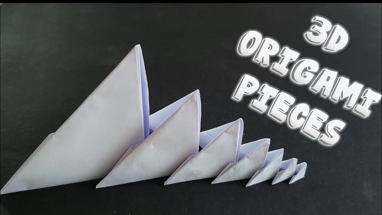 How to Fold 3D Origami Pieces YouTube