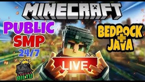 MINECRAFT LIVE | PUBLIC SMP LIVE JAVA + BEDROCK SERVER ANYONE CAN JOIN 🟢 | #minecraft