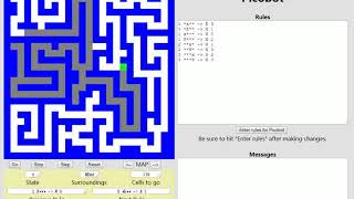 8 Rules Solution for Picobot Maze