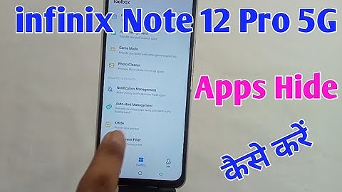infinix note 12 Pro 5G apps hide setting / how to hide unhide apps in infinix note 12 Pro 5G