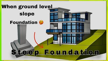 Steep slope Foundation | House construction on slope ground | Building construction work |