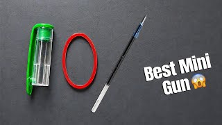 Easy DIY Toy | Pen Cap Aur Rubber Band Se Mini Toy Gun 🔥 | Mini Toy Gun Kaise Banaye 😱 |