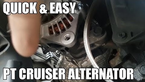 How to Replace an Alternator in a 00-10 Chrysler PT Cruiser